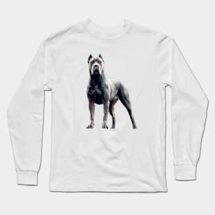 Cane Corso Dog Blue and Magnificent Long Sleeve T-Shirt